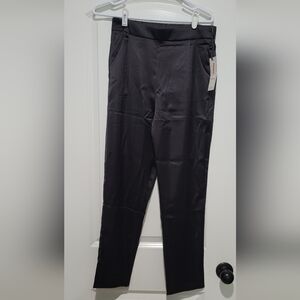 NWT Women's Satin Silky Dress Elastic High Waist Stretch Elegant Pants Trouse